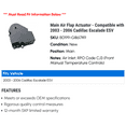 thumbnail image 2 of Main Air Flap Actuator - Compatible with 2003 - 2006 Cadillac Escalade ESV 2004 2005, 2 of 2