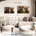 thumbnail image 3 of Elephant Stock Baby Highland Cows Wall Art - Horizontal Multi Panel Canvas - Hallway Wall Decor - Animal Multi Panel - Brown And Blue Decor - 45" x 28", 3 of 4