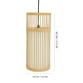 thumbnail image 2 of BESTYASH Lampe de Table à Manger Lampe Tressée en Bambou 1 Ensemble Kaki Rétro Salon, 2 of 6