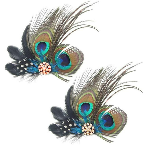 Hair clip feathers hot sale