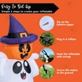 thumbnail image 5 of Joyfy 5 FT Halloween Inflatable Pumpkin Ghost with Colorful LED Lights,Halloween Blow Up Cute Decor for Indoor Outdoor Holiday Yard Decoration, 5 of 8