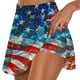 thumbnail image 1 of Faldas de Verano para Mujeres Falda de Tenis Atlético Plisado Estampado Hoja Elástico Pantalones Cortos de Yoga con Forro, 1 of 5