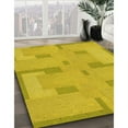 thumbnail image 3 of Ahgly Company Machine Washable Indoor Round Transitional Orange Gold Area Rugs, 7' Round, 3 of 7
