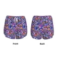 thumbnail image 6 of Sigee Watercolor Butterflies for Women's Athletic Shorts High Waisted Running Shorts Pocket Sporty Short Gym Elastic Workout ShortsLarge, 6 of 9