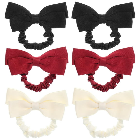 TABLZONE 6Pcs Bracelet Hair Ties Satin Scrunchies for Fashionable Hair Looks