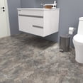 Gray Peel Stick Floor Tile 24Pcs Light Gray Marble Vinyl Flooring 12 ...