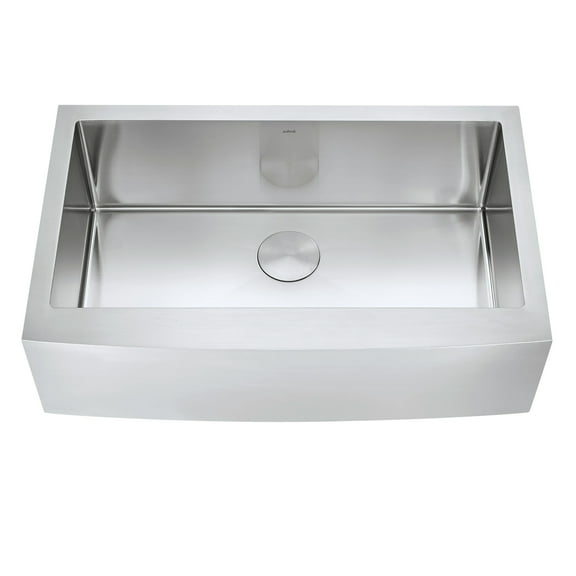 Zuhne Prato 33 Stainless Steel Deep Basin Farmhouse Sink with Apron Front