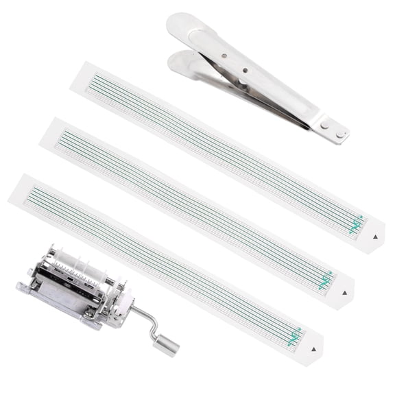 FRCOLOR  Kit Music Box Movement with Hole Puncher Make Your Own Song Mother