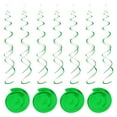 thumbnail image 1 of 30uds Verde Fiesta Colgante Doble Tira Colgante Decoraciones Plástico Techo Serpentinas Fiesta Unique Bargains, 1 of 7