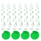 thumbnail image 1 of 30uds Verde Fiesta Colgante Doble Tira Colgante Decoraciones Plástico Techo Serpentinas Fiesta Unique Bargains, 1 of 7