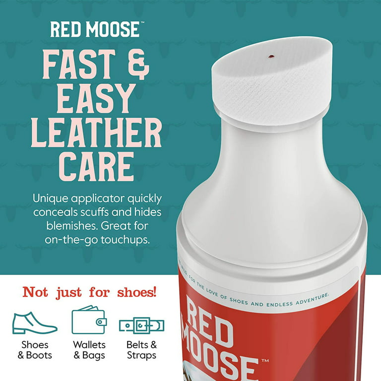Red Moose Boots and Shoe Cream - Shoes Handbag Wallet Leather Polish, Dark  Brown 