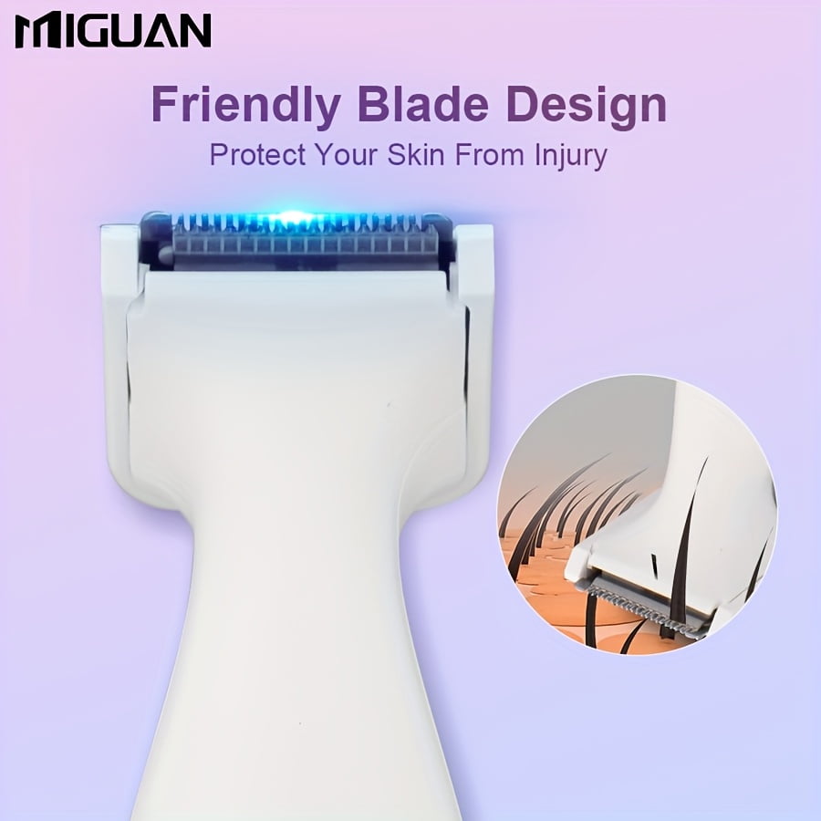 Women's 4-in-1 Digital Display Electric Hair Removal Kit, USB Rechargeable Multi-functional Trimmer, Underarm Shaver, Face Trimmer, Nose Hair Trimmer, Full Body Hair Removal Device