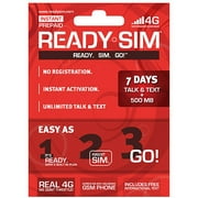 Ready Sim 7 Day Talk, Text & Data Plan