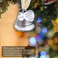 thumbnail image 2 of Inteprter Campana colgante conmemorativa de Navidad ala de Ángel enlace campana de plata una pieza de mi corazón está en el cielo colgante de árbol de Kits de decoración para fiestas Numero 5 Inteprter HA045224-05, 2 of 5