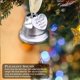 thumbnail image 3 of Bewildely Campana colgante conmemorativa de Navidad, enlace de ala de Ángel, campana de plata, una pieza de mi corazón está en el cielo, colgante de Kits de decoración para fiestas Numero 5 Bewildely HA045224-05, 3 of 5