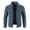 03 Blue, variant on zfwon Mens Sweater Knitted Zipper Cardigan Casual Loose Long Sleeve Stand Up Collar Outerwear Fall Winter Warm Fleece Coats Thick Hiking Office Loungewear with Pockets