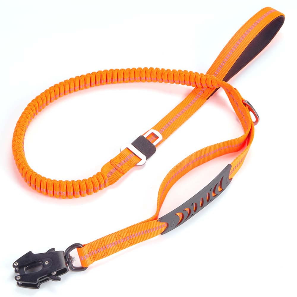 Heavy Duty Bungee Dog Leash, Tactical Reflective Shock Absorbing Leashes, Quick Release