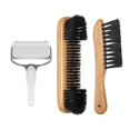 thumbnail image 5 of facefd Durable Billiards Pool Table Brush Set Cleaning Brushes Pool Table Cleaner Brown 3PCS, 5 of 5