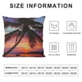 thumbnail image 5 of PHYHOO Colorful Sunset Clouds Throw Pillow Covers Tropical Beach Palm Seaside Landscape Art Print Square Pillowcases for Home Decor Sofa Car Bedroom Pillow case, 5 of 5