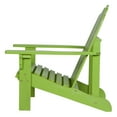 thumbnail image 3 of Shine Company Marina II Solid Wood Adirondack Chair, Lime Green, 3 of 5