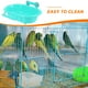 thumbnail image 2 of Jaula de plástico para loros, accesorio para pájaros, bañera para periquitos y aves., 2 of 6