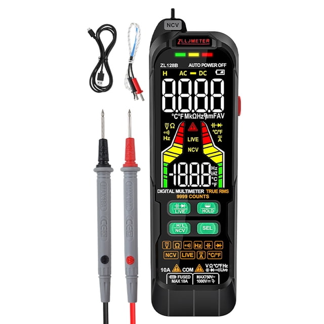 Digital Multimeter Professional Tester Meter Alternating Current Direct Current Voltage Multimetro True RMS Capacitance Temp Multitester