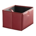 thumbnail image 5 of amleso Foldable Back Seat Car Trash Bin with Hanging Straps Portable Saving Space Versatile Lightweight Waterproof Garbage Container Red, 5 of 9