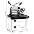 thumbnail image 5 of Snow Cone Machine 300kgs/h, Shaved Ice Machine Commercial, 350W Electric Snow Cone Machine with Dual Blades, Stainless Steel Shaved Ice Machine for Family, Restaurants, Bars (US Plug), 5 of 7