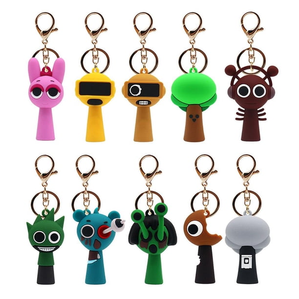 PIXIEY Game Peripheral Incredibox Sprunki Games Keychain Acrylic