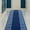 Blue White, variant on Runner Rug for Hallway Greek Key Print Design Black Silver Color 26 Inch or 31 Inch Wide by Your Length Choice Slip Resistant Rubber Backing Stain Resistant Pile Stair Runner