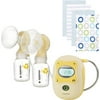 Medela Freestyle Double Electric Breastpump Deluxe Set with Bonus Gerber Terry Burpcloths