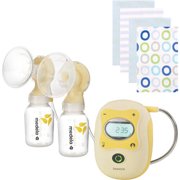 Medela Freestyle Double Electric Breastpump Deluxe Set with Bonus Gerber Terry Burpcloths