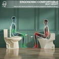thumbnail image 6 of 19 Inch Tall Toilet for Seniors, Elongated High Toilet, Comfort Bowl Height ADA Toilet, Seat Height 20 Inch, Two-Piece Single Flush 1.28 GPF,12” Rough In,Bone Color, for Bathroom, 6 of 9
