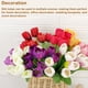 thumbnail image 5 of Naiovety 4X flores artificiales Real ramo falso boda tulipanes flor decorativa planta jardín arreglo Decoración Decoración blanco rosa, 5 of 6