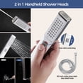 thumbnail image 6 of TVOFEK Rain Shower Head With Handheld Spray Combo, 10 Inch Stainless Steel High Pressure Shower head with Adjustable Extension Arm, with Anti-leak 60" Hose and Mounting Hardware for Bathroom, 6 of 13