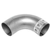 AP Exhaust Products 6 in. 90 deg - 5 in. dia., Od-Od, 8.5-8.5 in. Clear Aluminized Elbow