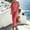 Red, variant on QUNYINEY One Shoulder Vacation Dresses for Women Summer Striped Long Puff Short Sleeve A Line Dress Loose Fit Casual Dresses