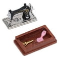 thumbnail image 2 of Sewing Machine 1:12 Miniature Sewing Machine Home Life Scene Gift for Ornament, 2 of 3