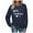 #0191-Navy, variant on Ailaofu Womens I'm Yes Cold Me 24:7 Printed Funny Sweatshirt Long Sleeve Crewneck Letters Casual Loose Pullover Top