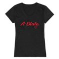 thumbnail image 1 of W Republic 555-211-BLK-04 Women Arkansas State Red Wolves Script T-Shirt, Black - Extra Large, 1 of 1