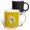 Multicolor, variant on 3drose, Close up Shasta Daisy Cut Out on a Yellow Background, 11oz Mug