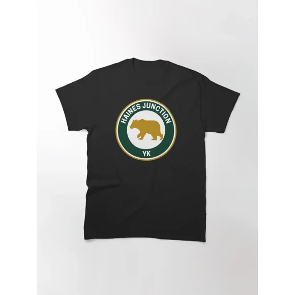 Vintage Haines Junction Yukon Mountain Wilderness Travel Graphic Unisex T-Shirt C01835, up to size 5XL