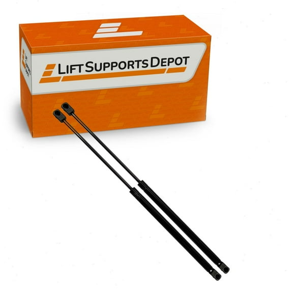 Set of 2 Compatible with Ford F150 2005 to 2008 Hood Lift Supports Replacement Steel New for Car Gas Shock Strut - Lift Supports Depot PM3572-a