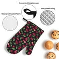 thumbnail image 3 of Zufioo Ripe Red Cherry Oven Mitts and Pot Holders 4pcs Set Kitchen Oven Glove High Heat Resistant 500 Degree Extra Long Oven Mitts for Kitchen Baking Cooking, 3 of 6