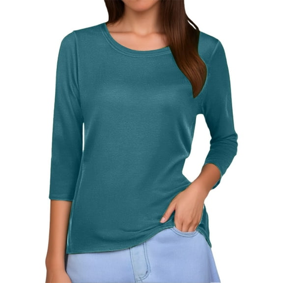 MIXUE Womens Summer Tops Summer Solid Color Trendy Round Neck Short Sleeve Pullover Tee Shirts Streetwear,Green,XL