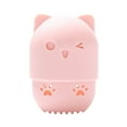 thumbnail image 4 of Transemion Modern And Functional Cat Shaped Sponge Holder With Silicone Storage Box pink 5Set, 4 of 6
