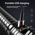 thumbnail image 2 of Black Flashlights Rechargeable,Powerful LED Flashlights, 8-24h Runtime, Flashlights for Home, Camping, 5Modes, 2 of 5