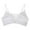 White, variant on Women Bras Nursing Sleep Bra Women Training Bra Style M-502 Women's Plus Size Wireless Cami Bra Female V-Neck Hook and Eye Bra Closure Lace Bra