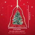 thumbnail image 2 of Adorno navideño THDZS de cristal de 8 cm para colgar en forma de árbol, 2 of 7