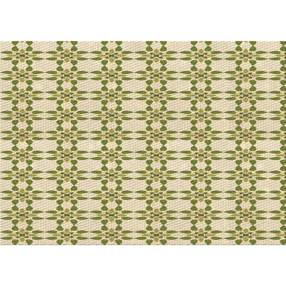 Ahgly Company Indoor Rectangle Patterned Golden Blonde Gold Area Rugs, 8' x 10'